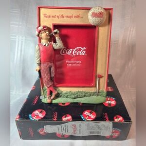 Coca-Cola Enesco Sports Collection Golf Picture Frame - Vintage